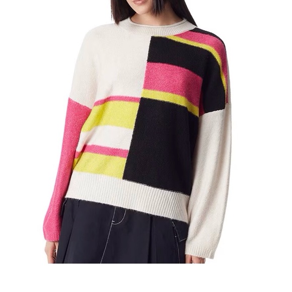 Circus NY by Sam Edelman Slouchy Pullover Sweater Multi Color Medium - Picture 8 of 12